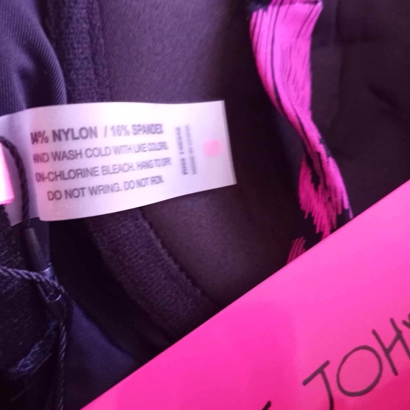 Betsey Johnson Floral One Piece Swimsuit Underwire Balconette Retro Small - Picture 14 of 14